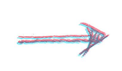 Obraz na płótnie Canvas Hand drawn arrow symbol isolated