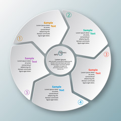 Abstract 3D Paper Infographics