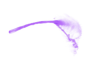Splash of liquid in motion isolated
