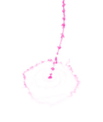 Splash of liquid in motion isolated