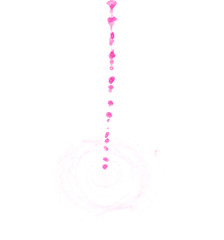 Splash of liquid in motion isolated