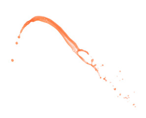 Splash of liquid in motion isolated