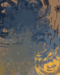 Contemporary art. Hand made art. Colorful texture. Modern artwork. Brushstrokes. Artistic background image. Abstract painting on canvas. Charcoal.