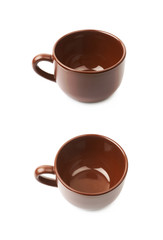 Ceramic cup isolated