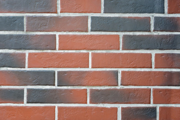 Close view of brick wall for texture or background