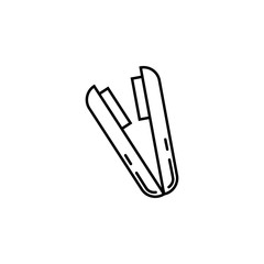 hair curlers icon. Element of make up and cosmetics icon for mobile concept and web apps. Outline dusk style hair curlers icon can be used for web and mobile