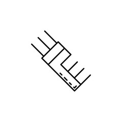 comb icon. Element of make up and cosmetics icon for mobile concept and web apps. Outline dusk style comb icon can be used for web and mobile