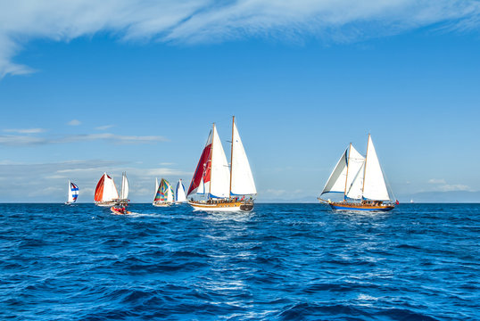 Bodrum, Turkey, 20 October 2010: Bodrum Cup, Sailboats