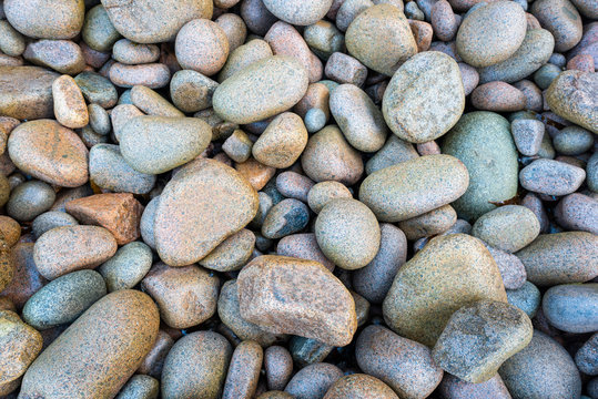 Abstract image of Boulder Beach in Acadia National Park