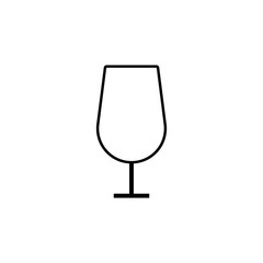 a wineglass icon. Element of kitchen appliances icon for mobile concept and web apps. Thin line a wineglass icon can be used for web and mobile. Premium icon