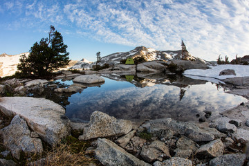 Beautiful Mountain Scenery in Desolation Wilderness, California