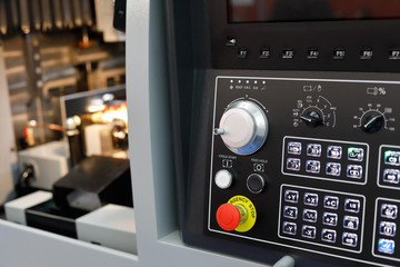 Fototapeta premium control panel of modern CNC machine
