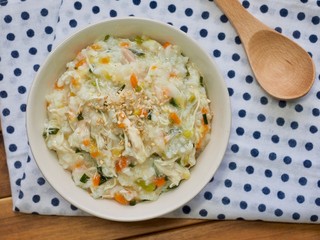 아시아 음식 닭죽 