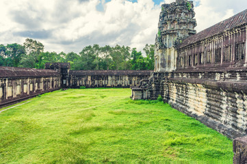 Fototapeta na wymiar ancient temple complex Angkor Wat