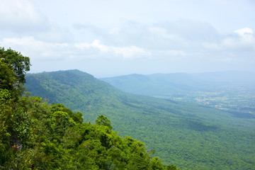 Pha Hua Nak located at Phu Laen Kha National Park Chaiyaphum THAILAND