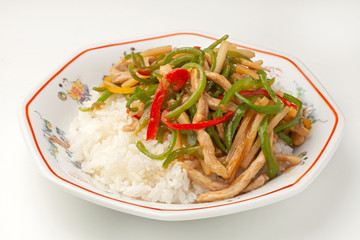 チンジャオロース丼