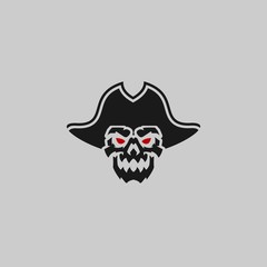 skull pirate vector