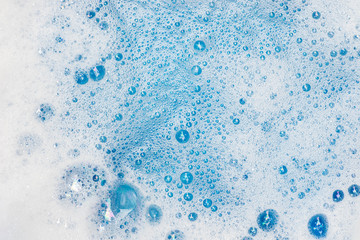 soap foam with bubbles macro background - obrazy, fototapety, plakaty
