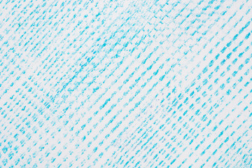  blue crayon pattern on white paper background texture