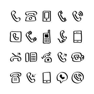 Collection of phones illustration