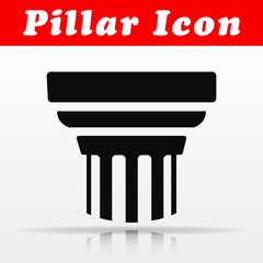 black pillar vector icon design