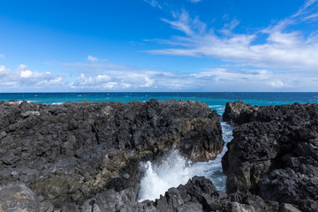 Fototapeta na wymiar The Gulf of Etang Sale in Reunion Island