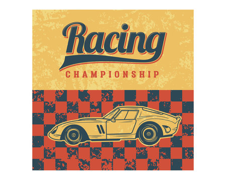 racing championship car classic vintage retro image