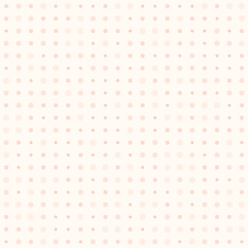 Rose polka dot pattern. Seamless vector background