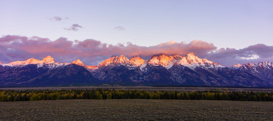 Sunrise on the Tetons