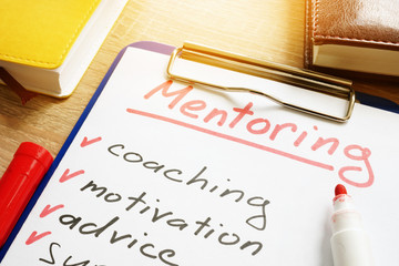 Mentoring. List of skills for mentor.