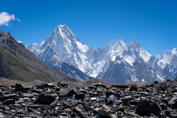 Gasherbrum-bergmassief in Karakoram-gebergte, K2 trek, Pakistan