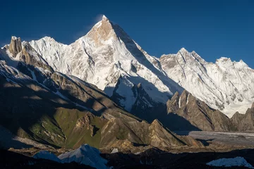 Fotobehang K2 Masherbrum bergtop of K1 inb Karakoram bergketen, Pakistan