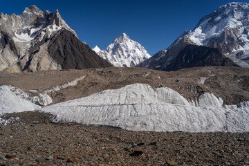 Fototapeta premium K2 mountain peak second highest mountain peak in the world, Karakoram range, Pakistan