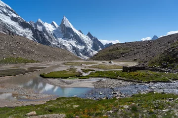 Foto op Plexiglas K2 Mooi Khuspang-kamp in het zomerseizoen, K2 trek, Pakistan
