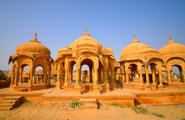 Cenotaphs of Bada Bagh at Jaisalmer.