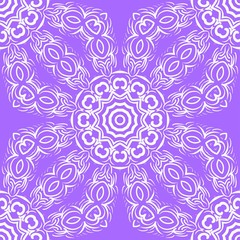 Seamless vector pattern. Geometric floral ornament. For Interior decoration, wallpaper, presentation, fashion design, print