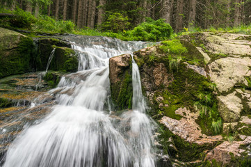 The Elbe (Labe) river in the mountains of Czech Republic