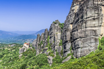 Rocks surrounded by blue sky