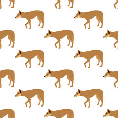 Obraz premium The Australian Dingo seamless pattern