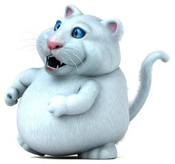 Fun cat - 3D Illustration