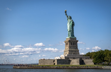 Statue of Liberty on Liberty Island in New York © marikpeter