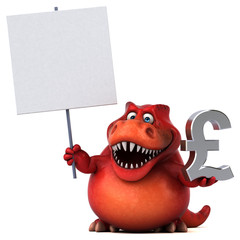 Fun trex - 3D Illustration © Julien Tromeur