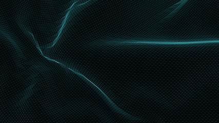 3d rendering of abstract digital fractal pattern with nice color