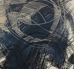 Contemporary art. Hand made art. Colorful texture. Modern artwork. Brushstrokes. Artistic background image. Abstract painting on canvas. Charcoal.