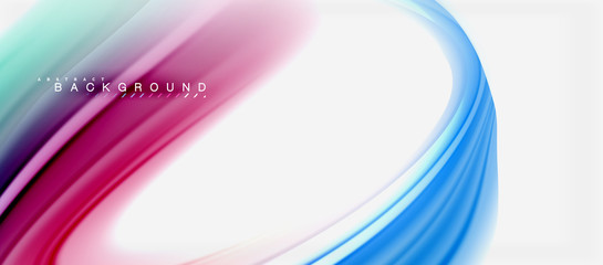 Rainbow fluid colors abstract background twisted liquid design, colorful marble or plastic wavy texture backdrop, multicolored template for business or technology presentation or web brochure cover