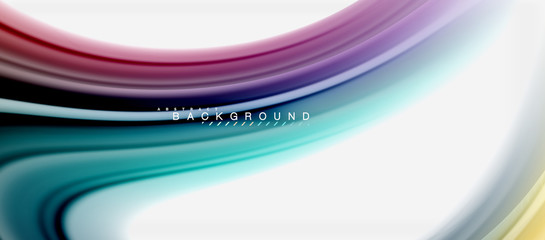 Rainbow fluid colors abstract background twisted liquid design, colorful marble or plastic wavy texture backdrop, multicolored template for business or technology presentation or web brochure cover