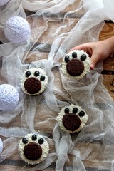 Polar bear cupcakes