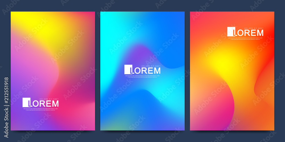 Poster modern vector template for brochure leaflet flyer cover banner catalog in a4 size. abstract fluid 3d