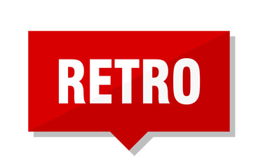 retro red tag