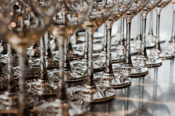 closeup wine glass,abstract background luxury concept